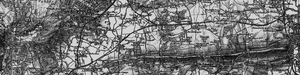 Old map of Ash Green in 1895