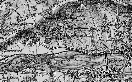 Old map of Ash Hill in 1898