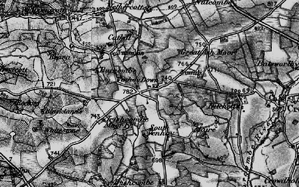 Old map of Ash Moor in 1898