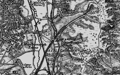 Old map of Bastion Hill in 1895