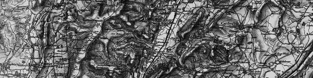 Old map of Bodbury Hill in 1899