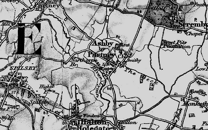 Old map of Ashby by Partney in 1899