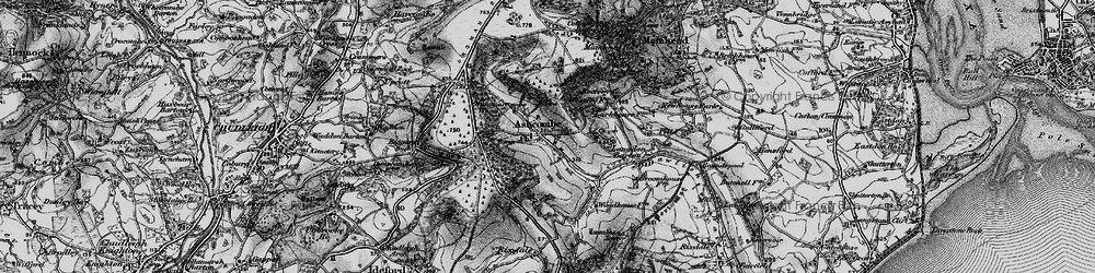 Old map of Ashcombe in 1898