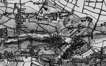 Old map of Ashcott in 1898