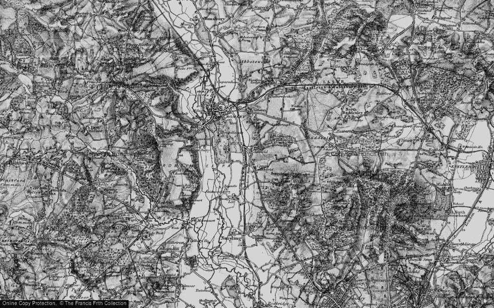 Old Map of Ashfield, 1895 in 1895