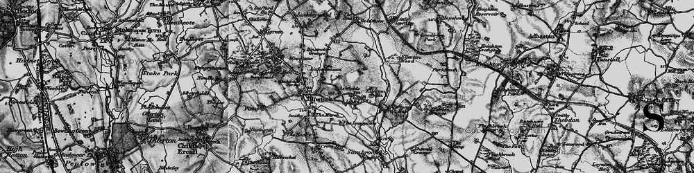 Old map of Ashfields in 1897