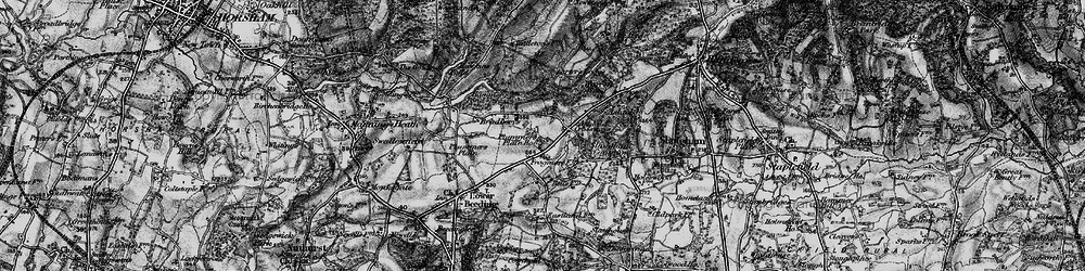 Old map of Ashfold Crossways in 1895