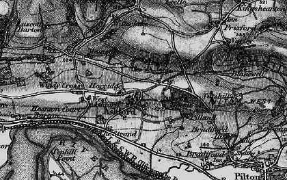 Old map of Ashford in 1898