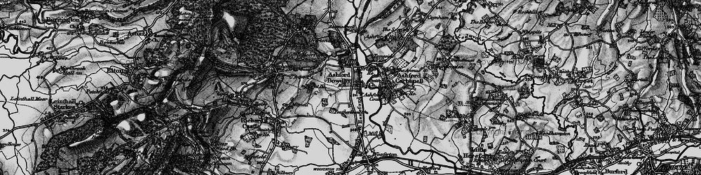 Old map of Ashford Bowdler in 1899