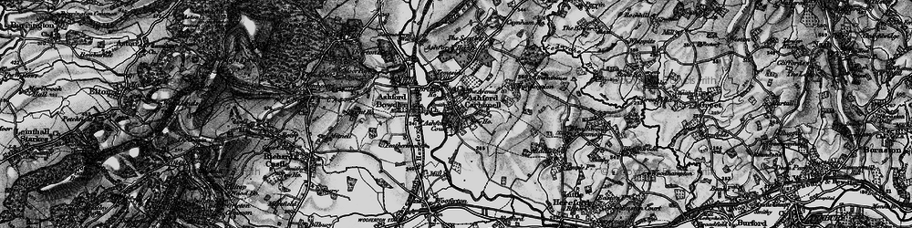 Old map of Ashford Manor in 1899