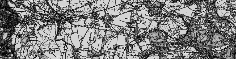 Old map of Ashford Common in 1896