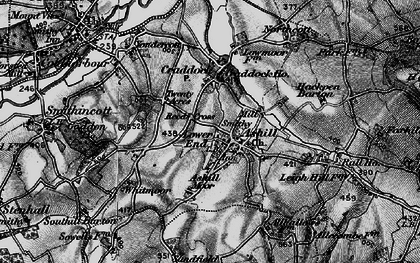 Old map of Ashill Moor in 1898