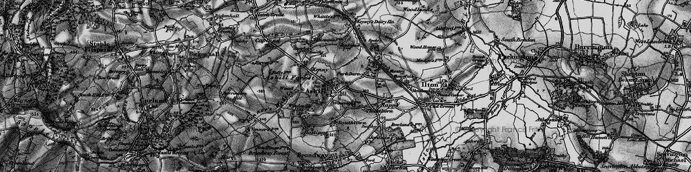 Old map of Ashill in 1898