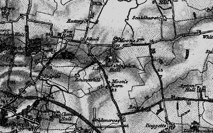 Old map of Ashingdon in 1896