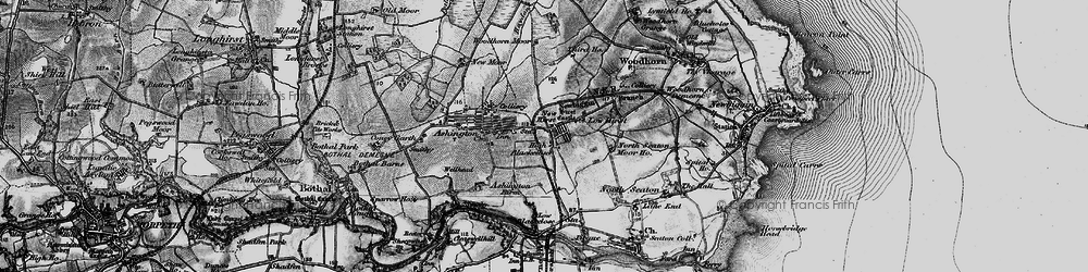 Old map of Ashington in 1897