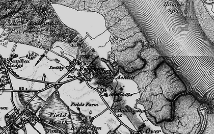 Old map of Ashlett Creek in 1895