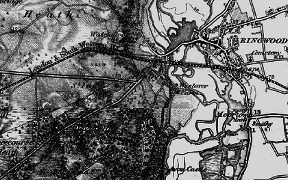 Old map of Ashley in 1895