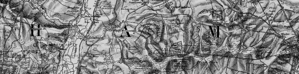Old map of Parnholt Wood in 1895