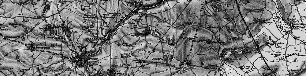 Old map of Ashley in 1896