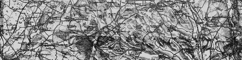 Old map of Ashley in 1897