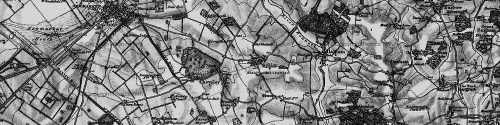 Old map of Beech Ho Stud in 1898