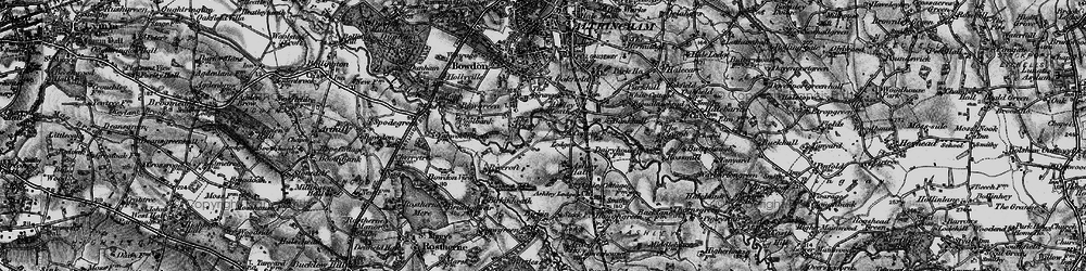 Old map of Ashley Heath in 1896