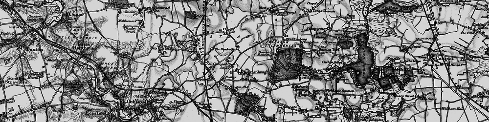 Old map of Ashmanhaugh in 1898