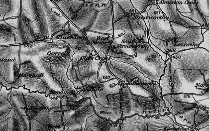 Old map of Ashmansworthy in 1895