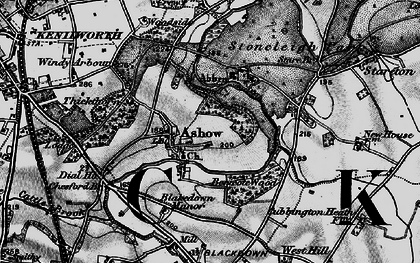 Old map of Ashow in 1898