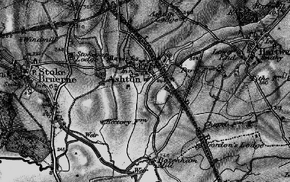 Old map of Ashton in 1896