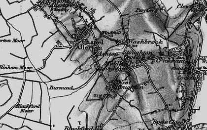 Old map of Burmead in 1898
