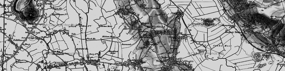Old map of Burmead in 1898
