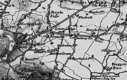 Old map of Broyle Place in 1895