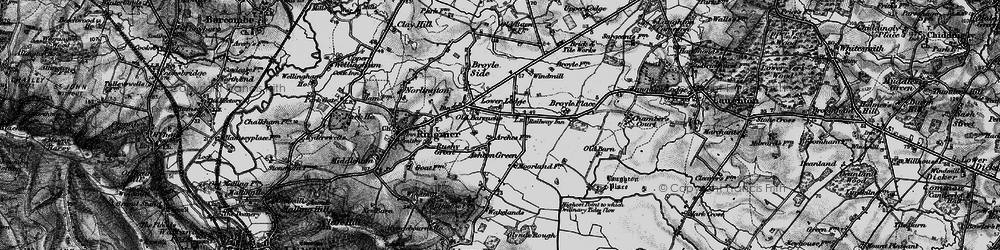 Old map of Laughton Place in 1895