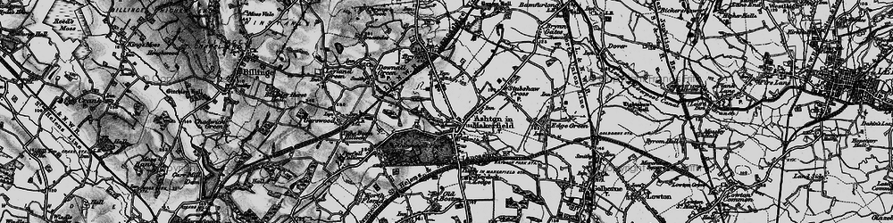 Old map of Ashton-in-Makerfield in 1896