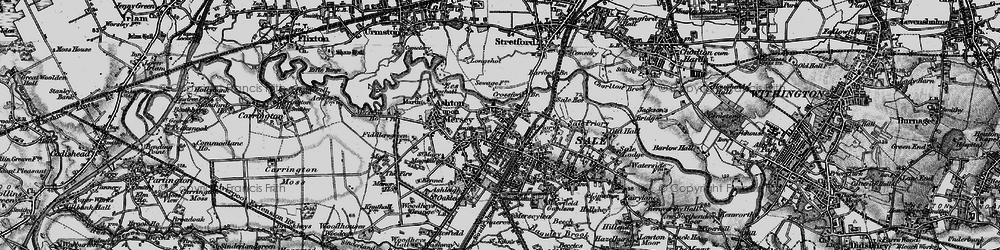 Old map of Ashton Upon Mersey in 1896