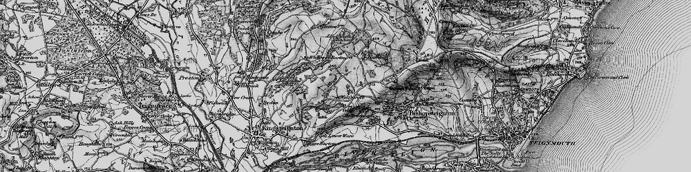 Old map of Wood in 1898