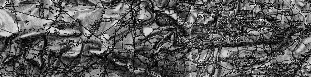 Old map of Ashwick in 1898