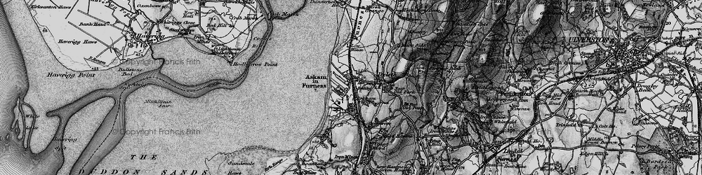 Old map of Askam in Furness in 1897