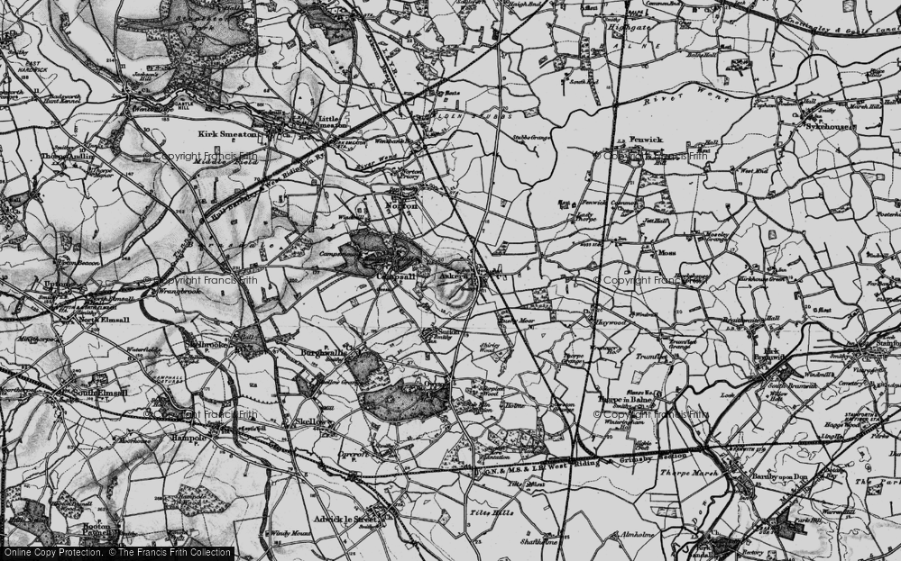 Old Map of Askern, 1895 in 1895