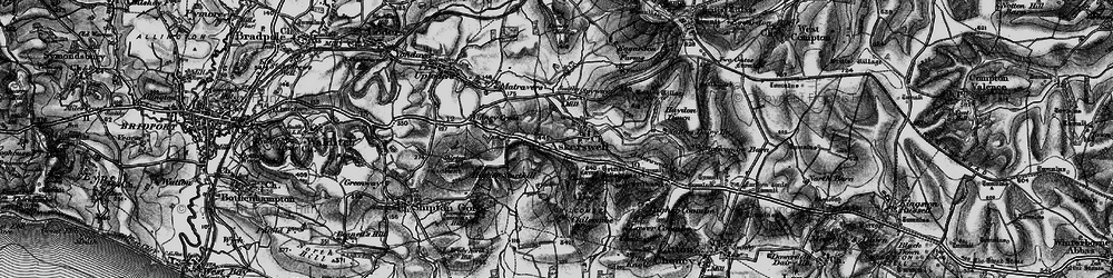 Old map of Askerswell in 1897