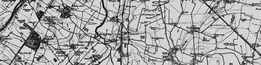 Old map of Bennington Fen in 1899