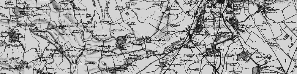 Old map of Askham Bryan in 1898