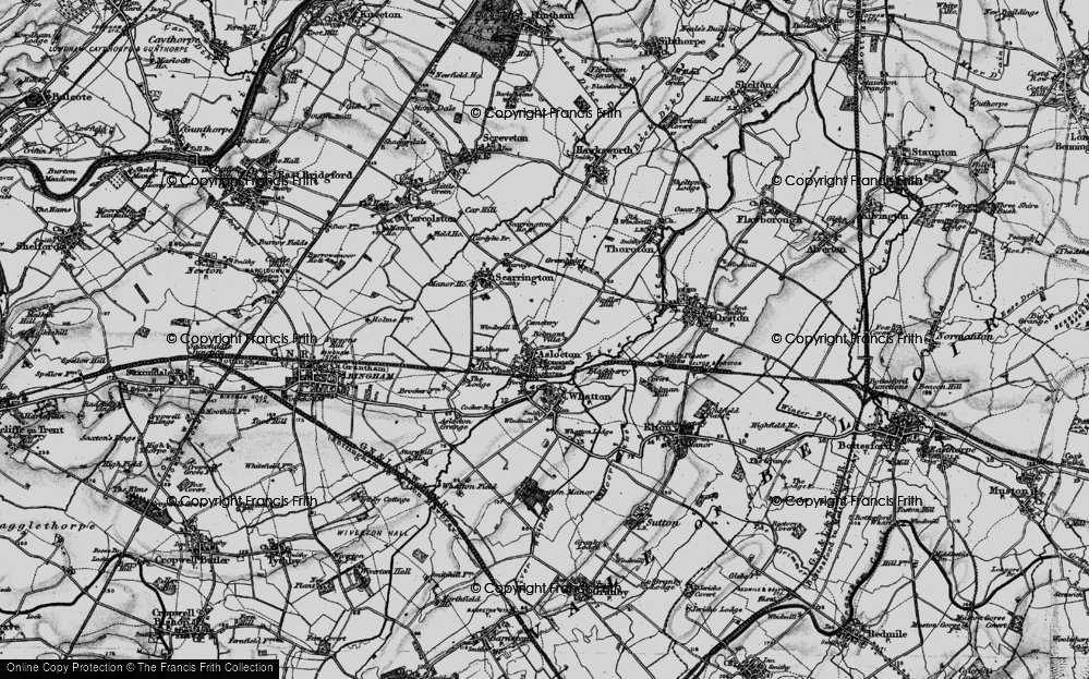 Old Map of Aslockton, 1899 in 1899