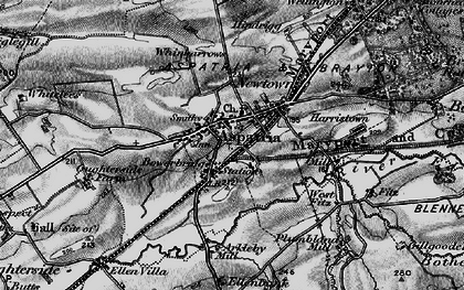 Old map of Whitelees in 1897