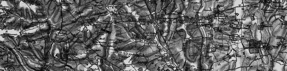Old map of Tudor Stud in 1896