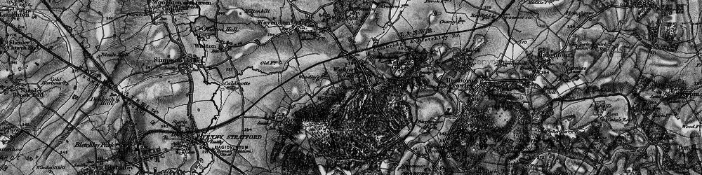 Old map of Aspley Heath in 1896