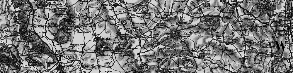 Old map of Aspley Heath in 1898