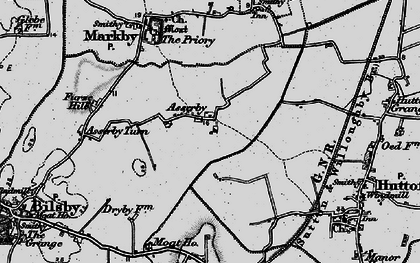 Old map of Asserby in 1898