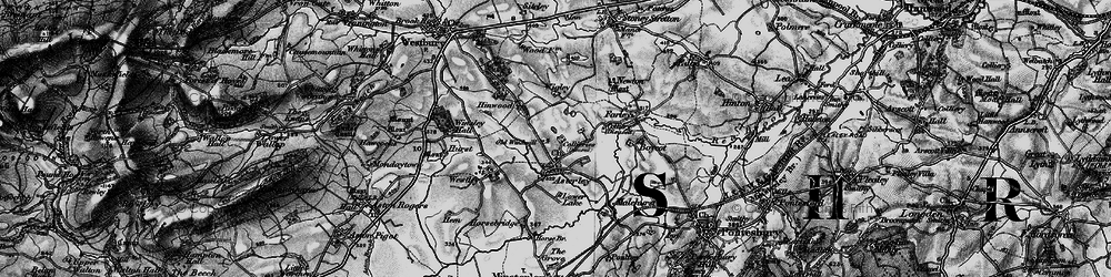 Old map of Asterley in 1899